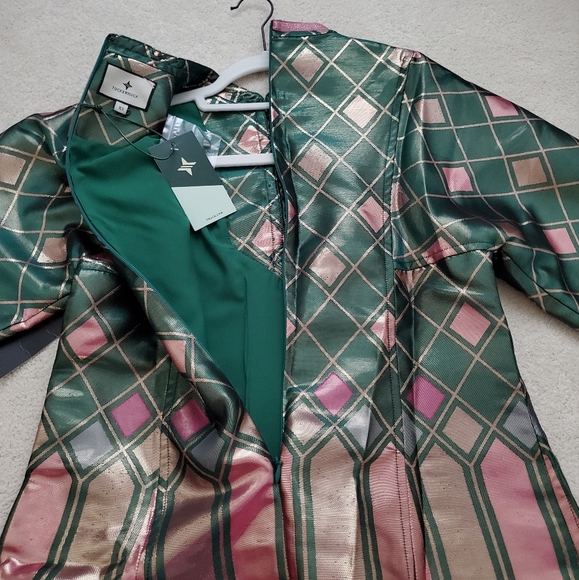 SOLD NWT Tuckernuck Metallic Mosaic Indre Dress szXS - Picture 8 of 15